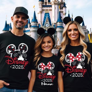 Disney Castle 2025 Shirts, Disney Family Matching T-shirt, Custom Disney Family 2025 Tee, Disney Trip Tee, 2025 Disney Family Vacation Shirt