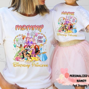 Disney Princess Shirt, Princess Shirts, Birthday Girl Shirt, Disney Birthday Shirts, Disney Matching Shirts, Disney Custom Shirt, Princess 4