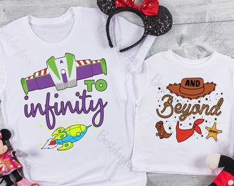 To infinity and Beyond Shirts, Toy Story matching Shirts, Disney Family shirt, Disney Matching Shirts, Andy Shirt, Buzz Shirt GV49