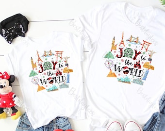 Joy to the World Shirt, Epcot Christmas Shirts, Disney Christmas Shirts, Disney Custom Shirts, Disney Custom Shirts, CO47