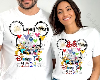 Custom Disney Trip Shirts, Disneyworld Shirts, Disney Vacation T-shirt, Disney Couple Shirt, Disney Family Matching Shirts, Disney Trip GV83