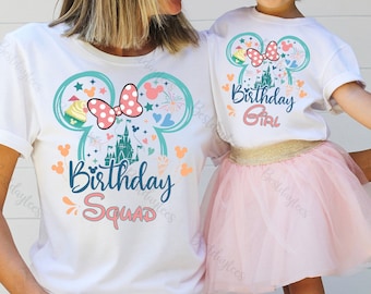 Disney Birthday Shirts, Magic Kingdom Birthday Shirts, Disney Squad Shirts, Matching Disney Birthday Shirts, Birthday Trip T-shirts