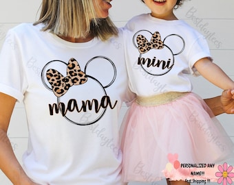 Disney Mama und Mini Shirt, Disney Mutter und Tochter Passende Shirts, Disney Passende Shirts, Disney Shirt, Disney Familie, Benutzerdefinierte Disney M7
