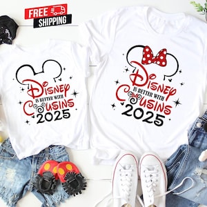 Disney is Better with Cousins-shirt, Disney Cousin-shirts, Disney Cousins Trip-shirts, bijpassende Disney Cousins-T-shirts, Disney-shirt GV44