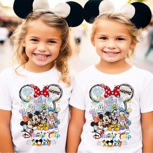 Custom Disney Family Trip Shirt, Disney Trip 2026 Shirt, Minnie Mickey Shirt, Disney Family Matching Vacation Shirt, Disneyland Shirts, VG4 image 9