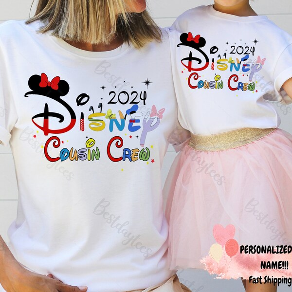 Disney Cousin Crew Shirt, Disney Cousins shirts, Disney Family Shirts, Disney Custom shirts, Disney Kids Shirts GV10