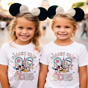 Personalized Disney Trip 2025 Shirts, Disney Matching Shirts, Disneyworld Custom Shirts, Disney Vacation T-shirt, Magic Kingdom Shirt, GV96