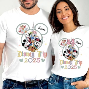 Custom Disney Trip Shirts, Disneyland Trip Shirt, Disney Family Matching Shirts, Disneyworld Custom Shirts, Disney Vacation T-shirt, GV91
