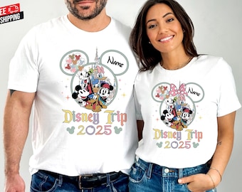 Custom Disney Trip Shirts, Disneyland Trip Shirt, Disney Family Matching Shirts, Disneyworld Custom Shirts, Disney Vacation T-shirt, GV91