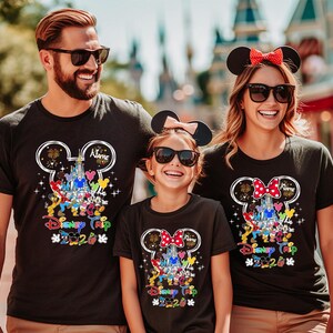 Custom Disney Trip Shirts, Disneyworld Shirts, Disney Vacation T-shirt, Disney Couple Shirt, Disney Family Matching Shirts, Disney Trip GV83 image 2