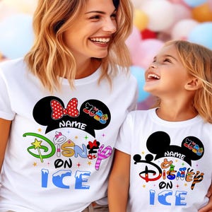 Chemise Disney on Ice, chemises Disney, chemises famille Disney, chemises assorties Disney, chemises personnalisées Disney, chemises pour enfants Disney, Disneyworld GV53