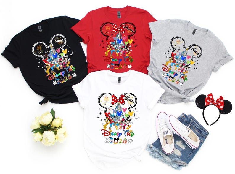 Custom Disney Trip Shirts, Disneyworld Shirts, Disney Vacation T-shirt, Disney Couple Shirt, Disney Family Matching Shirts, Disney Trip GV83 image 8
