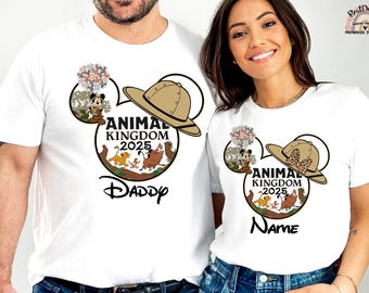 Personalized Disney Animal Kingdom Shirts, Custom Disney Safari Shirts, Animal Kingdom Family Shirt, Disneyworld Safari Shirt, Safari Tee A5