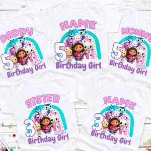 Personalized Dollhouse Birthday Girl Shirt, Birthday Girl Cute Doll Shirt, Dollhouse Theme Shirt, Birthday Girl Party, Birthday Dollhouse 2