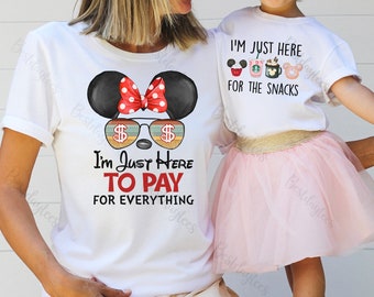 Disney Epcot Shirts, Drinking and Snacking around the world, Minnie Mickey Snacks and Drinks, Disney matching tees, Epcot Kids Shirts, GV51