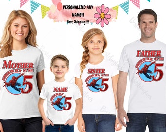 Camiseta de cumpleaños de Spiderman: camisetas familiares personalizadas a juego