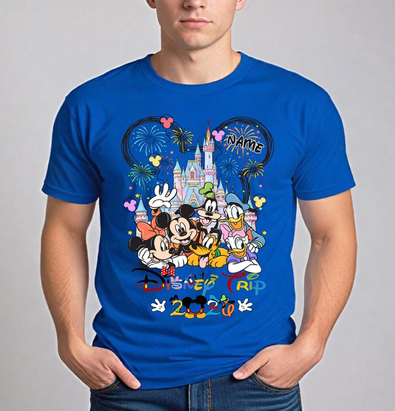 Custom Disney Family Trip Shirt, Disney Trip 2026 Shirt, Minnie Mickey Shirt, Disney Family Matching Vacation Shirt, Disneyland Shirts, VG4 image 5