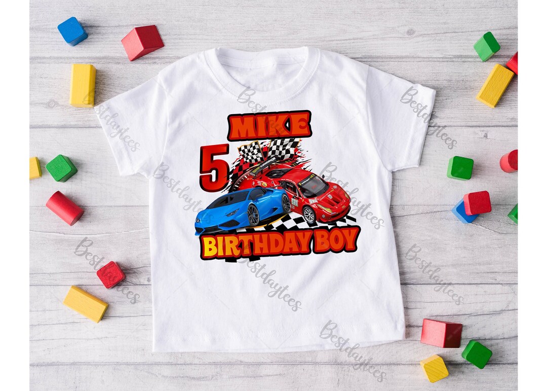 Race Cars Birthday Shirts Cars Theme Shirts Matching Etsy