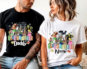 Epic Universe Family Trip Shirts, Custom Matching Mario T-shirt, Epic Universe Kids Shirt, Universal Studios Shirt, Park Epic Universe Tee