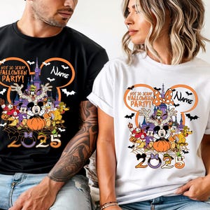 Custom Disney Halloween 2025 Shirt, Not So Scary Halloween Shirt, Disney Family Halloween Shirts, Disney Trip Shirt, Disney Halloween Shirts
