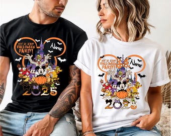 Custom Disney Halloween 2025 Shirt, Not So Scary Halloween Shirt, Disney Family Halloween Shirts, Disney Trip Shirt, Disney Halloween Shirts