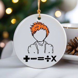 Sheeran Mathematics Christmas Ornament, Holiday Decoration Inspired By Concert Tour