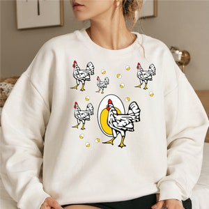 Roseanne Chicken Inspired Sweatshirt, Roseanne Fan Gift, Chicken Eggs Sweatshirt, Unisex Tees
