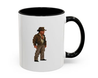 Pixel Archeologist Mug | Retro 8-bit Pixel Art Coffee Mug