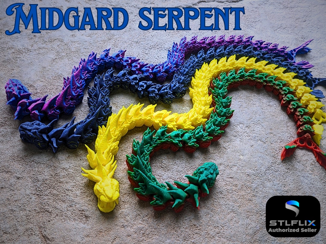 Midgard Serpent (jormungandr)- Stlflix Original Design - Etsy
