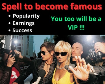 Popularity Spell\Rich\Famous\Become Popular\Reputation\Success Spell\Influencer\Good Luck Spell\Money\Social Media\Confidence Spell\Respect