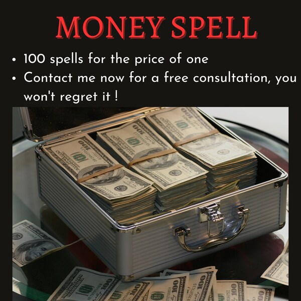 Extreme Money Spell/ Good Luck Spell / Get Rich/Spell to Get a Lot of Money/ Money Spell/ Spell for Money/ Fast Money Spell/ Success Spell