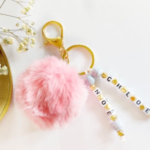 Customizable Pompoms Keychain image 1