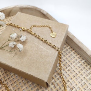 Parure de bijoux en hématites un collier et un bracelet Perles naturelles destinés aux femmes Offrir Handmade Minimaliste image 3