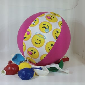 Pink Emoji Balloon cover toy