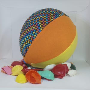 STRETCHY! Orange Yellow and stained glass balloon cover