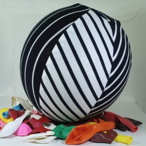 Price Reduced! STRETCHY! Black and white stripe Balloon cover toy
