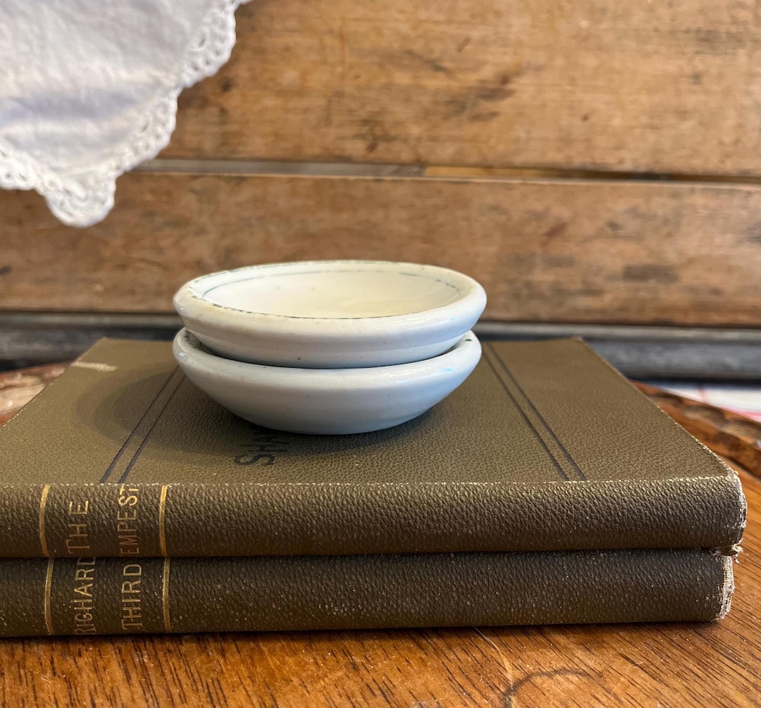 Rare Vintage Ironstone Chunky Butter Pats Set of 2 (c) - Etsy