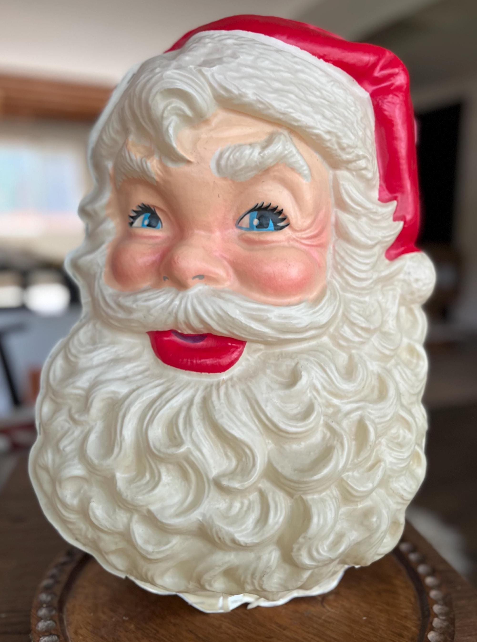 Santa Claus ランプ Xmas ライト christmas 置物 レア Vintage 9.5” Hi Ho Santa Claus Riding Reindeer Lights Up
