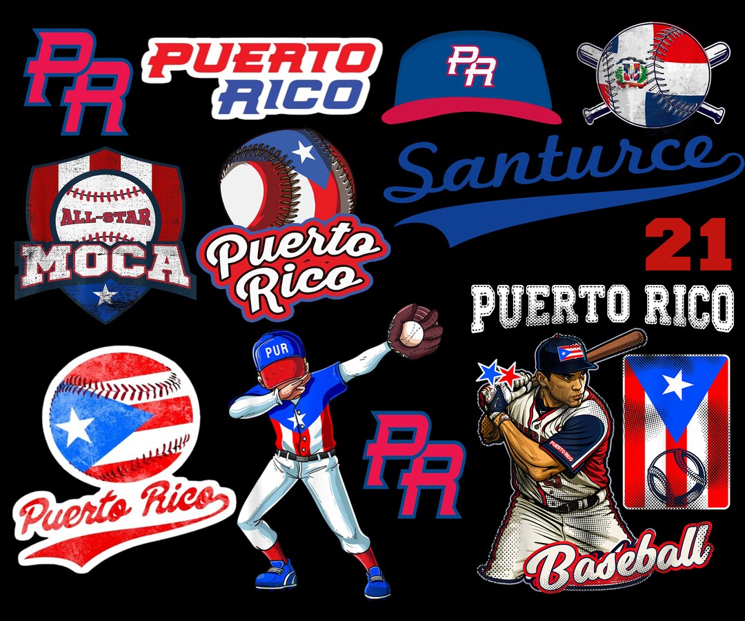Puerto Rico World Baseball Classic PNG Puerto Rico Baseball Etsy