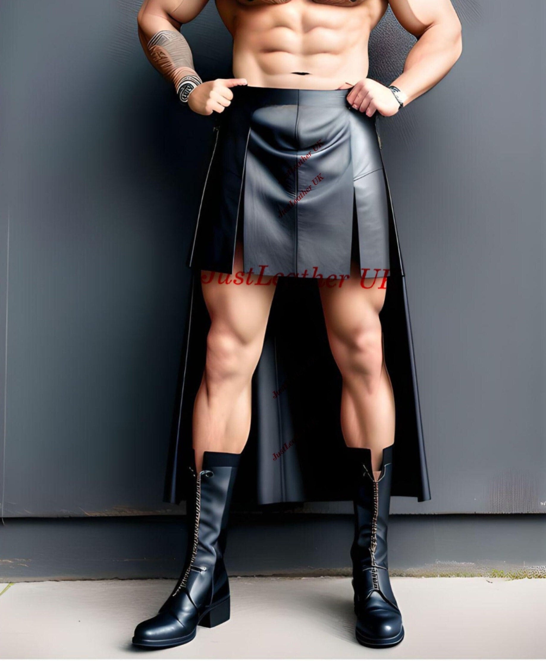 Warrior Leather Skirt - Etsy