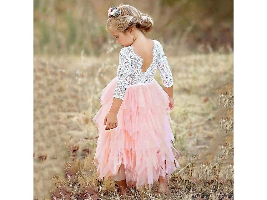 Ros tiered cheap lace dress