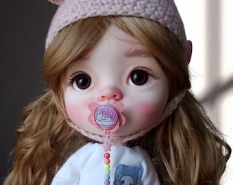 Lalka Qbaby na zamówienie OOAK, ręcznie robiona lalka Qbaby, spersonalizowana lalka w stylu Reborn, uroczy prezent w postaci lalki, wykonana na zamówienie