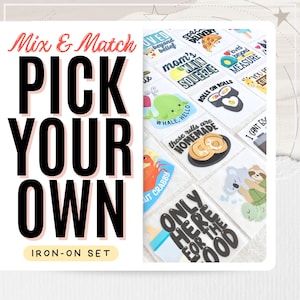 Baby Shower Iron-Ons -- Mix & Match -- Pick Your Own Decorating Station