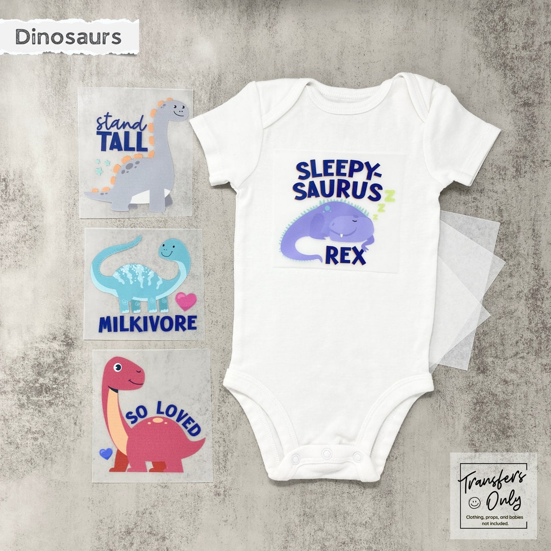 Dinosaur Baby Shower Ironons 4 Dinosaur Theme Ironon Transfers Baby
