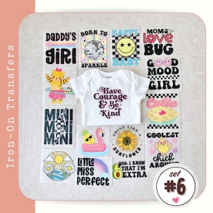 Girl Baby Shower Iron-Ons -- 15 Girl Baby Shower Decorating Station - Baby Shower Set #6