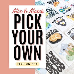 Baby Shower Iron-Ons -- Mix & Match -- Pick Your Own Decorating Station