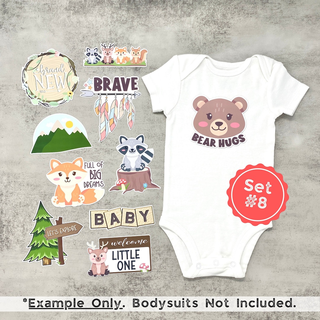 Woodland Baby Shower Ironons 10 Woodland Theme Ironon Etsy