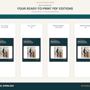 Four printable supported-balance editions in US Letter and A4 with full-color and printer-friendly options.