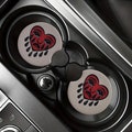 Crying Heart Tattoo Flash Car Coaster Set Of Two
