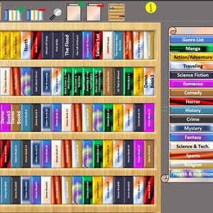 Oändlig virtuell bokhylla